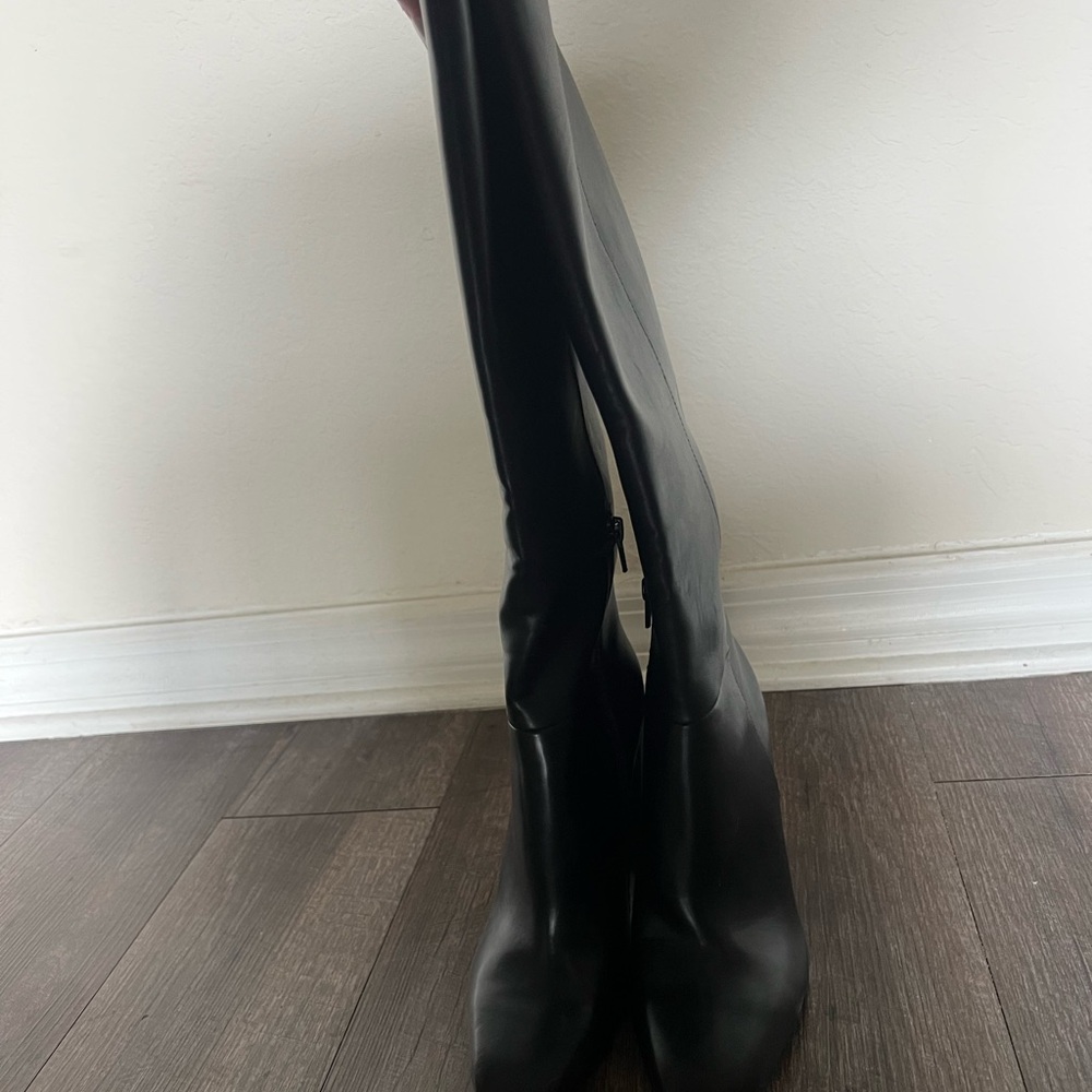 Steve Madden Black Over the Knee Boots
